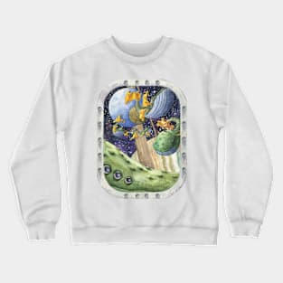 Space Whale Crewneck Sweatshirt